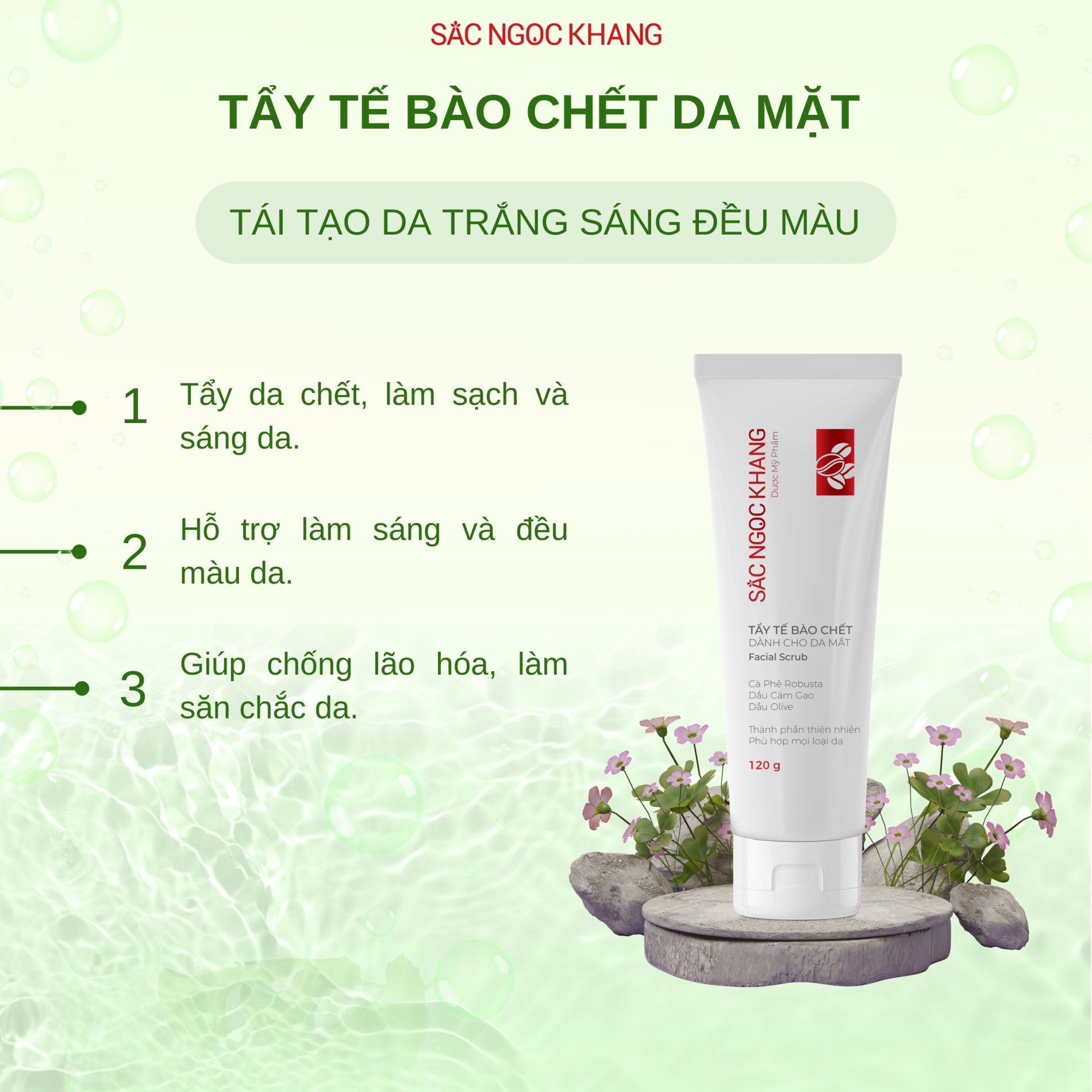 Tẩy Tế Bào Chết Dành Cho Da Mặt [Tuýp 120g]