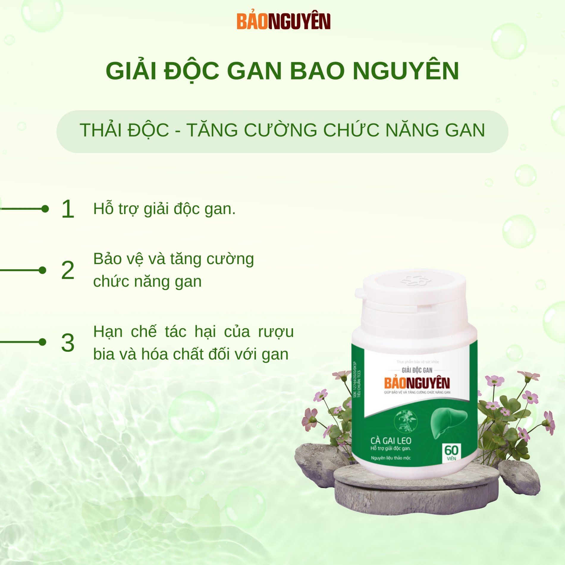 Giải Độc Gan Bảo Nguyên [Hộp 60 Viên]