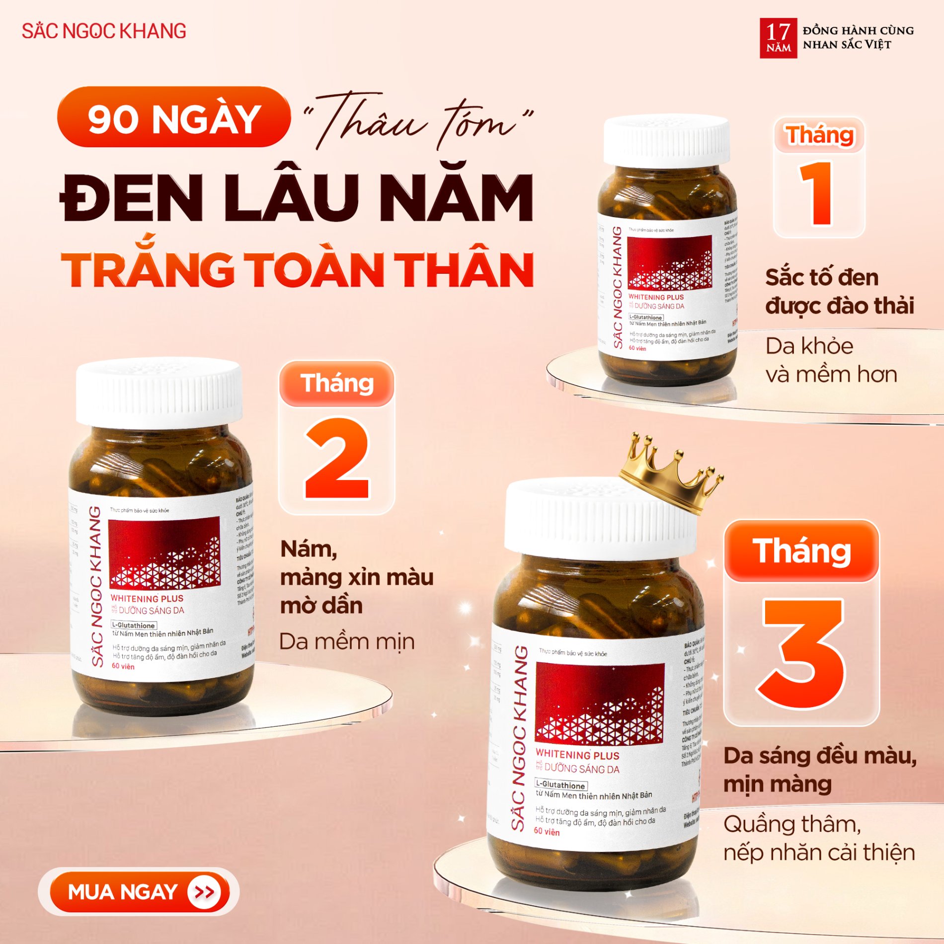 Viên uống TRẮNG DA Whitening Plus