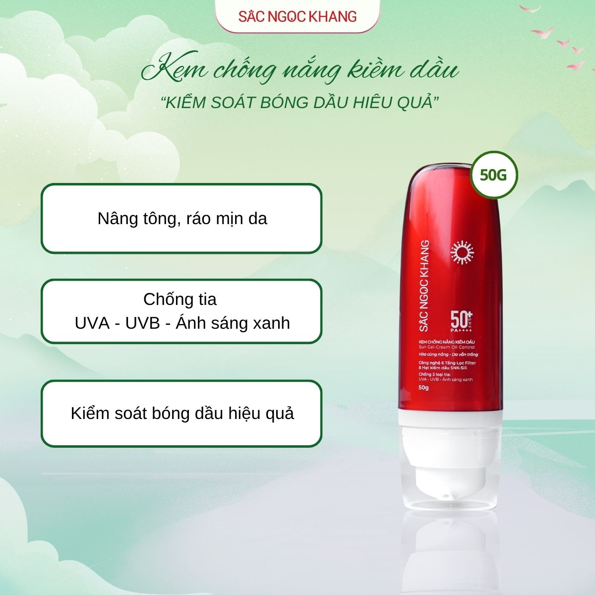 Kem Chống Nắng Kiềm Dầu [50g]