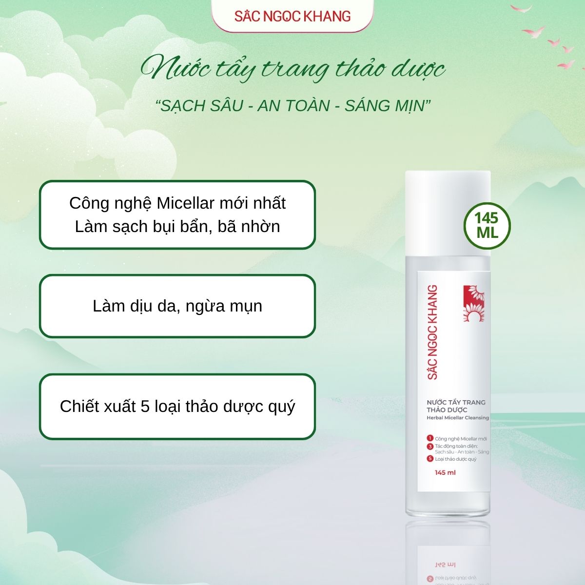 Nước Tẩy Trang Thảo Dược [145ml]