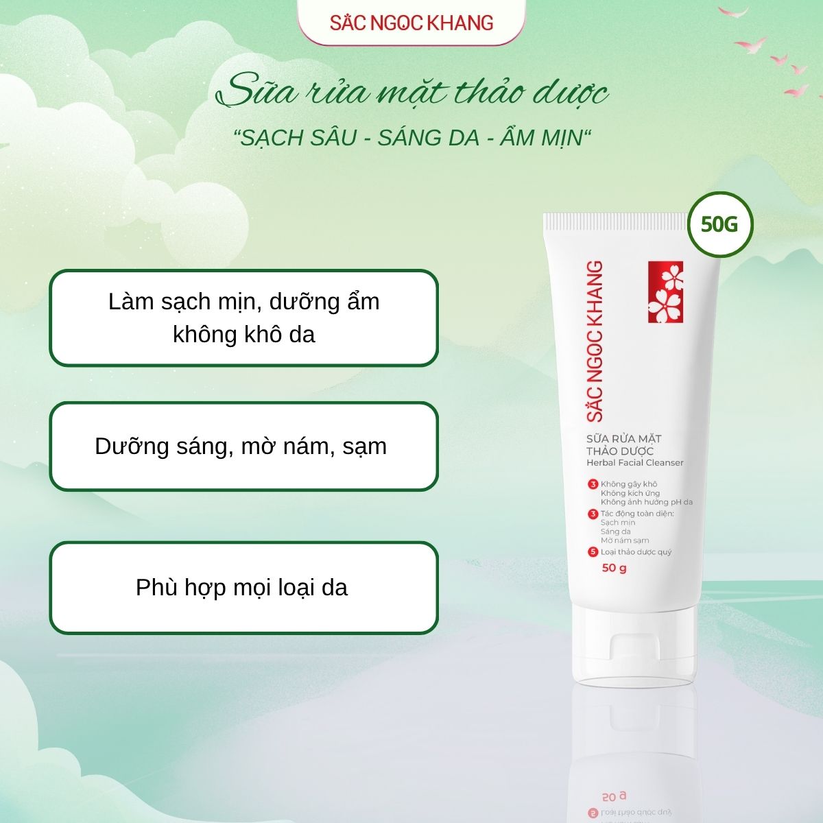 Sữa Rửa Mặt Thảo Dược [50g]