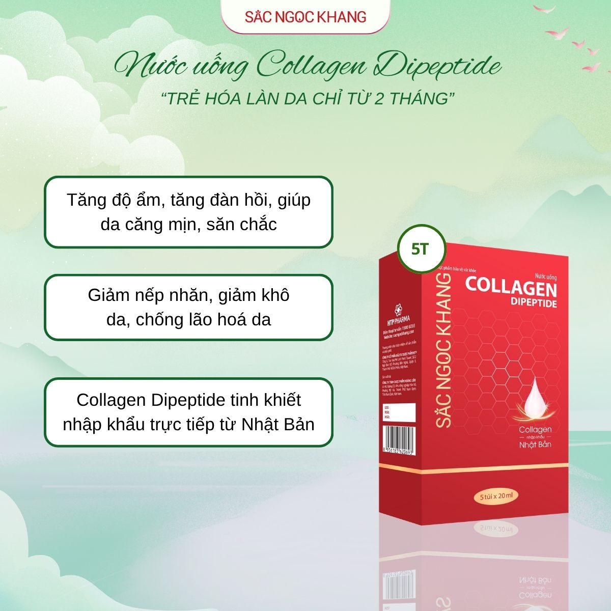 Nước Uống Collagen Dipeptide [5 Túi]