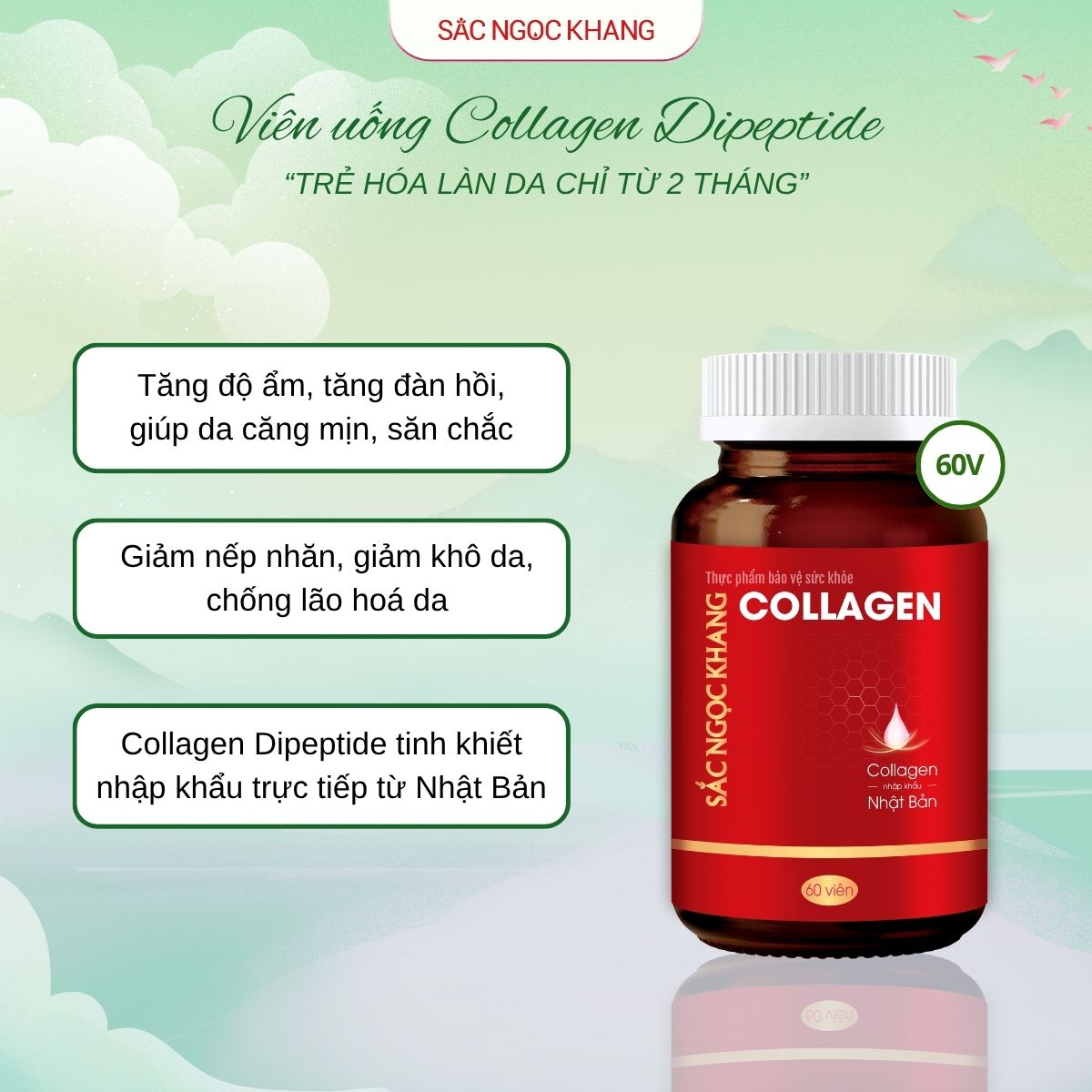 Viên Uống Collagen Dipeptide [60 Viên]