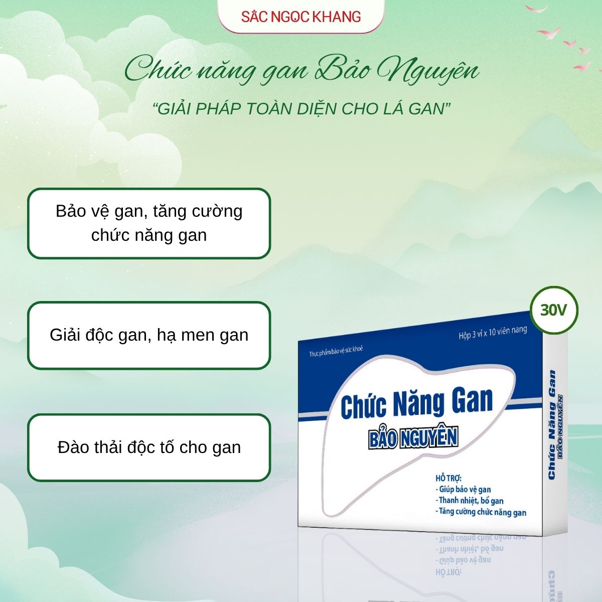 Chức Năng Gan Bảo Nguyên [30 Viên]