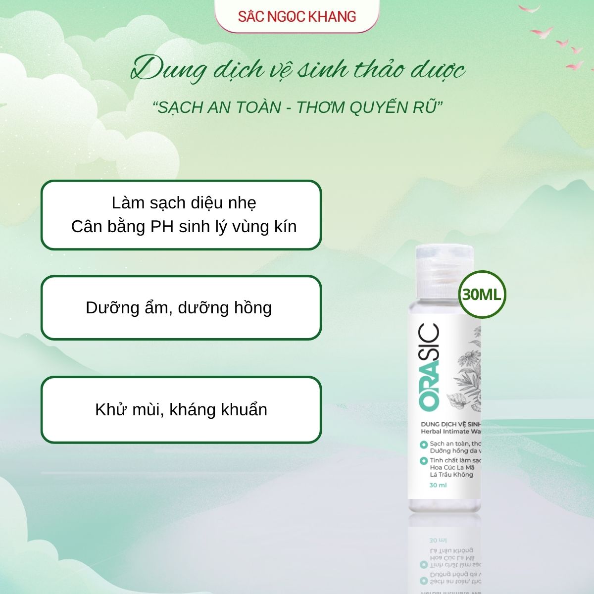 Dung Dịch Vệ Sinh Thảo Dược Orasic [30ml]