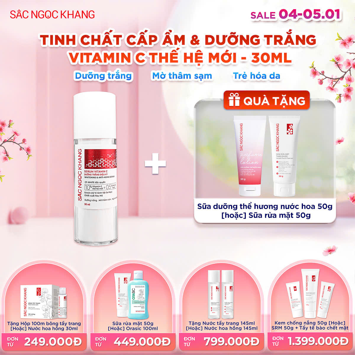 Serum Vitamin C Dưỡng Trắng Diệu Kỳ [30ml] kèm quà tặng