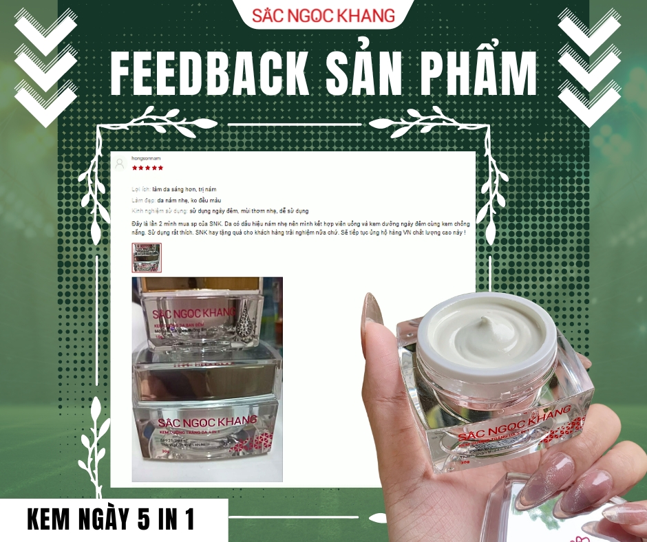 Kem dưỡng trắng da 5 in 1 (Hộp 10g)