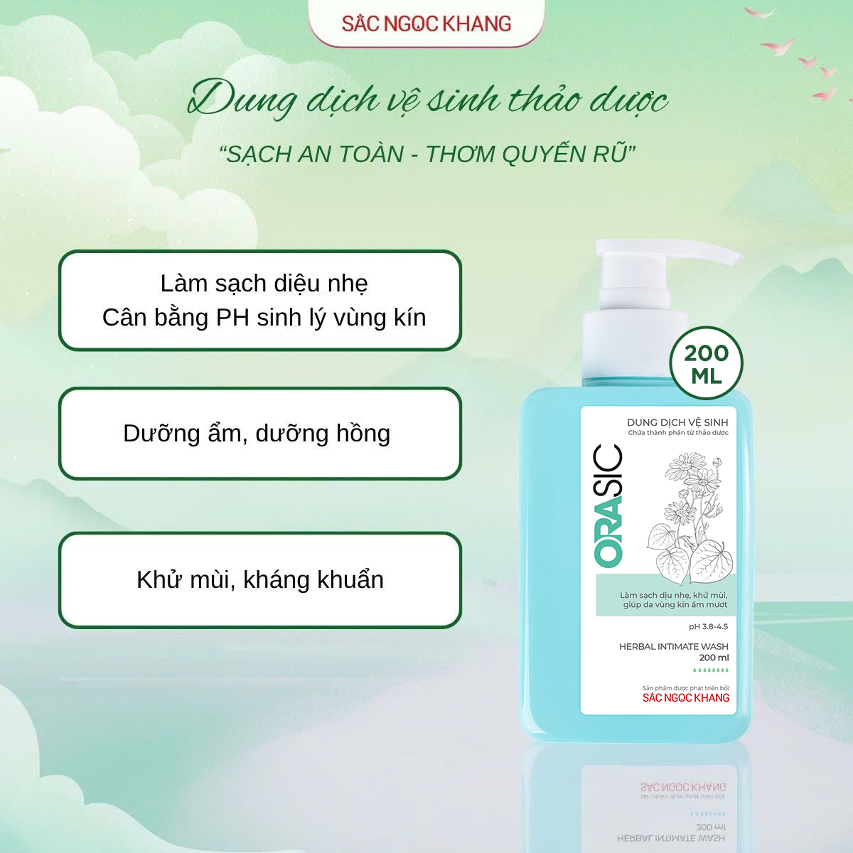 Dung Dịch Vệ Sinh Thảo Dược Orasic [Chai 200ml]
