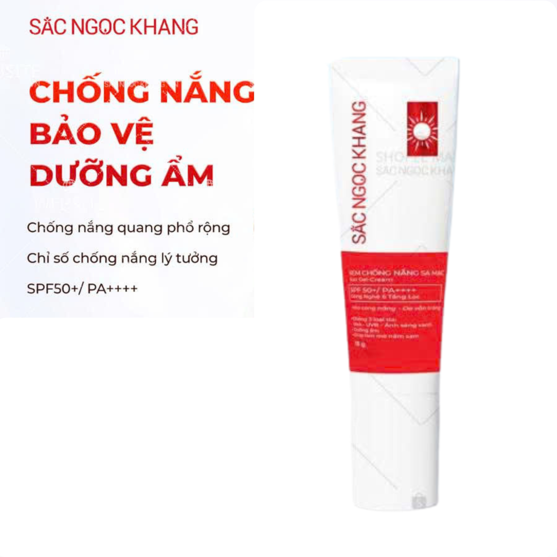 Kem chống nắng Sa mạc Sắc Ngọc Khang [15g] 