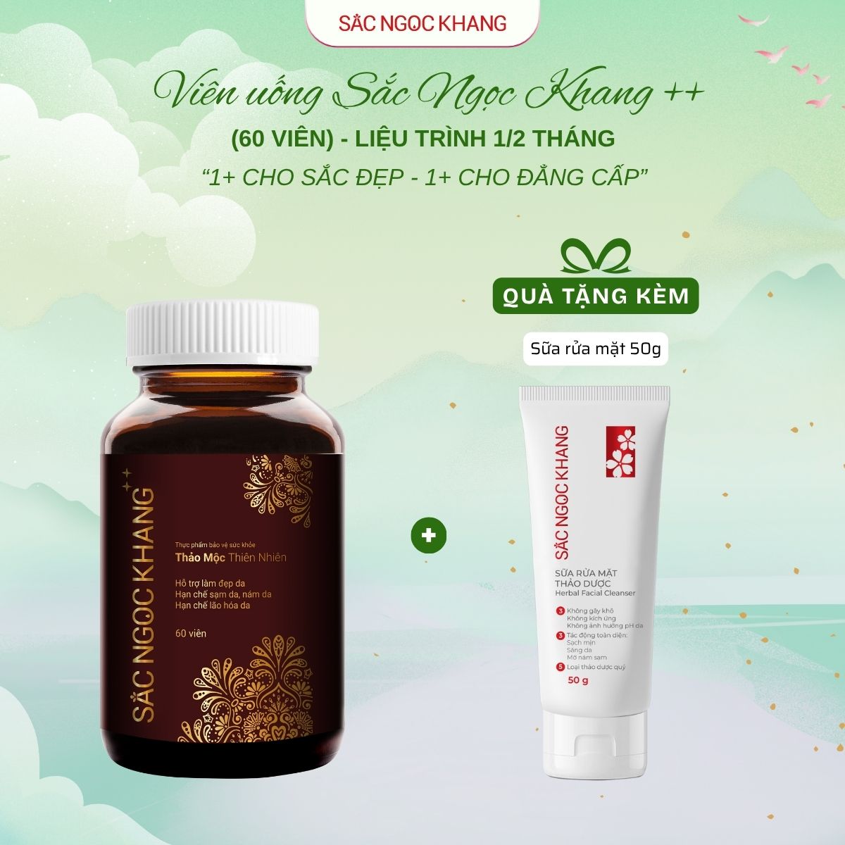 Viên Uống Sắc Ngọc Khang ++ [60 Viên] kèm quà tặng