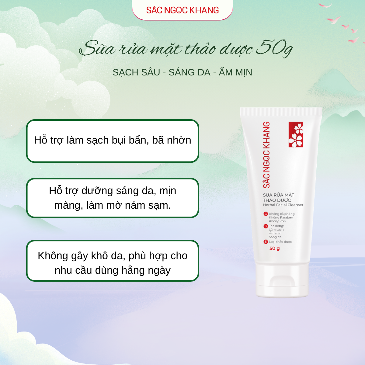 Sữa Rửa Mặt Thảo Dược [50g]