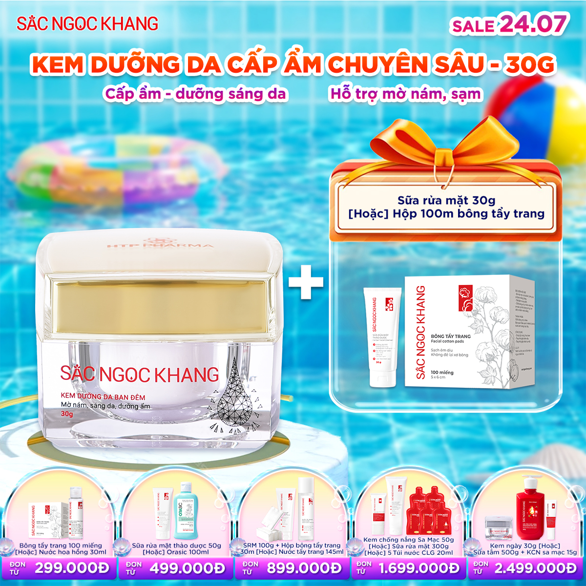 Kem Dưỡng Da Ban Đêm [30g] kèm quà tặng