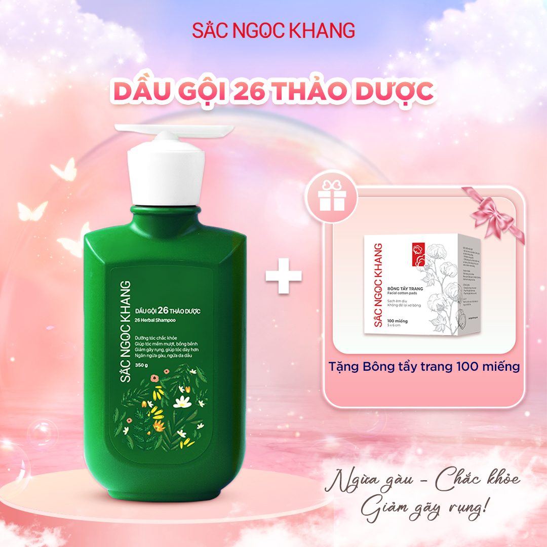 Dầu Gội 26 Loại Thảo Dược [350g] Kèm quà tặng