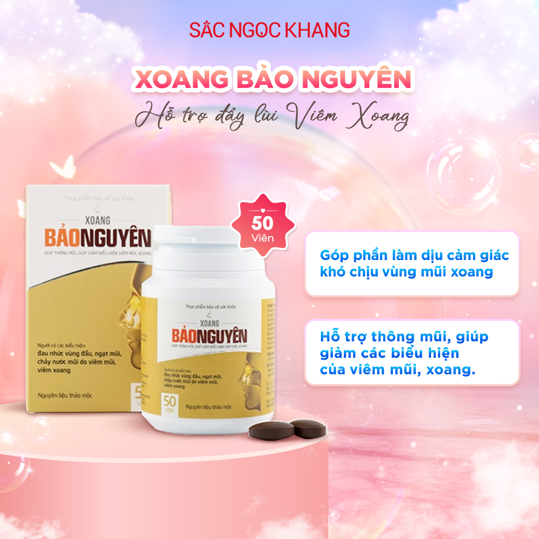 Xoang Bảo Nguyên - Hỗ Trợ Viêm Xoang & Viêm Mũi Dị Ứng [50 Viên]