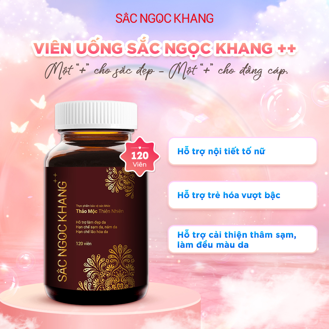 Hộp Viên Uống Sắc Ngọc Khang ++ [120 Viên]  kèm quà tặng