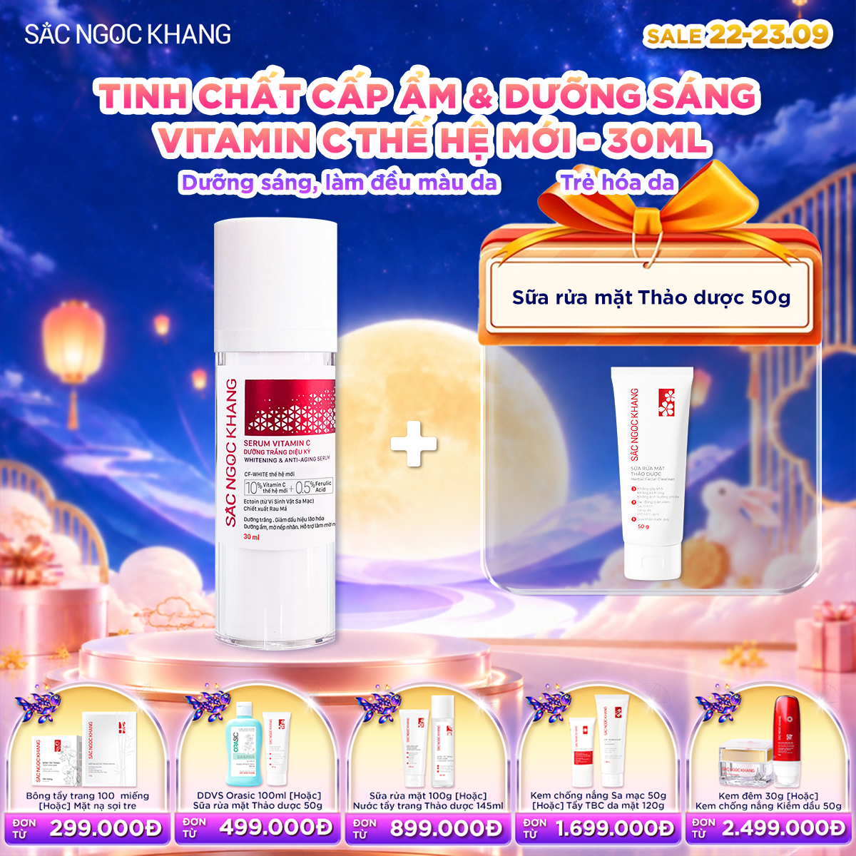 Serum Vitamin C Dưỡng Trắng Diệu Kỳ [30ml] kèm quà tặng