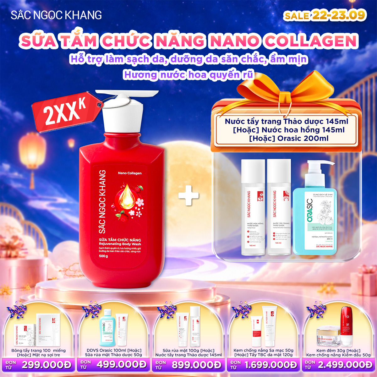 Sữa tắm Nano Collagen [500g] kèm quà tặng