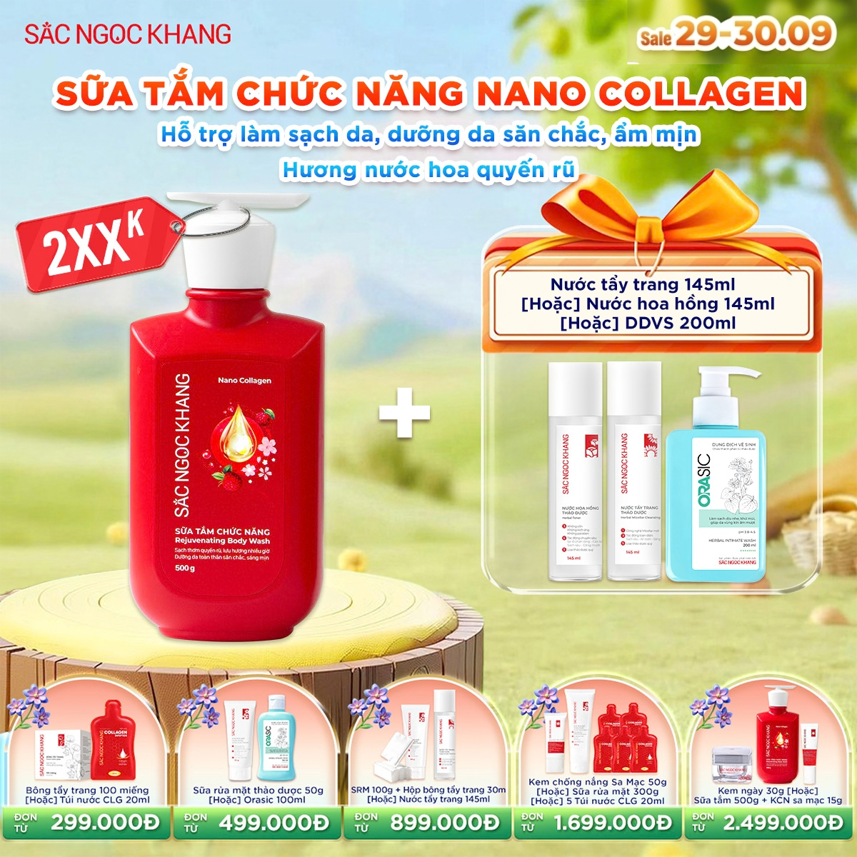 Sữa tắm Nano Collagen [500g] kèm quà tặng